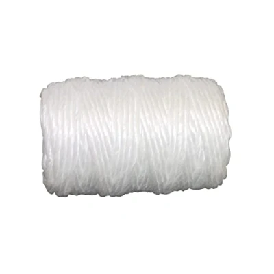 Imagen de Amig Rollo de Hilo Rafia Plana Sintética Mod.20170 Bobina Cuerda Blanca Multiusos Ideal para Paquetería, Manualidades, Jardinería, Bricolaje o Industria Medida: Ø 3 mm x 100 gr.