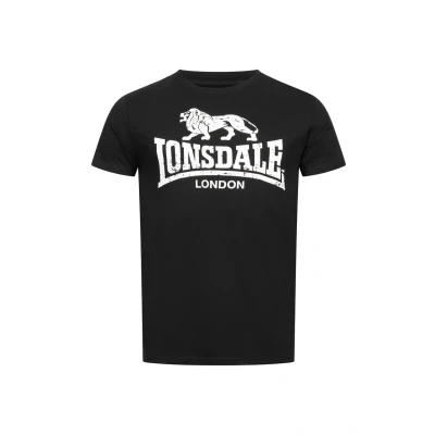 Imagen de Lonsdale Silverhill Camiseta, Blanco/Negro, L Hombres