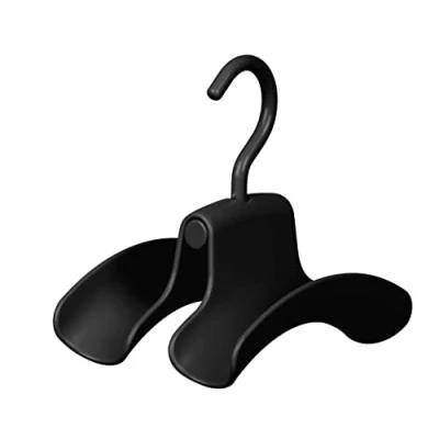 Imagen de Wenko Colgador de Bolsos Herkules, Set 3 Soportes para rieles ropero o como extensión del Sistema Extensible Herkules facilitar Orden y Visibilidad, 9 x 12,5 14 cm, Negro
