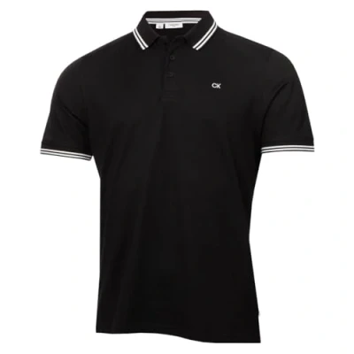 Imagen de Calvin Klein Polo Golf con Cuello Acanalado Campus Hombre Punta Negra M
