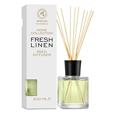 Imagen de Difusor de Varillas Ropa Limpia 200ml Aromáticas Fragancia para Hogar Perfumado Aroma Fresco Difusores Perfumados con Ambientador