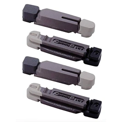 Imagen de BBB Bbs 27 años Zapatas de Freno para Bicicleta, compatibles con Shimano, SRAM, Campagnolo, Cross Stop TechStop, 2 Pares (4 Piezas) Triple Color, Unisex, Dreifarbig