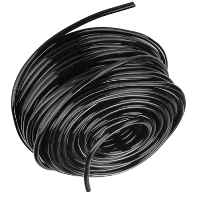 Imagen de Zerodis Tubo de Riego por Qoteo, 4 / 7mm PVC Flexible Micro Goteo Distribución Dubería para la Agricultura Industrial Césped Jardín Riego(50M)
