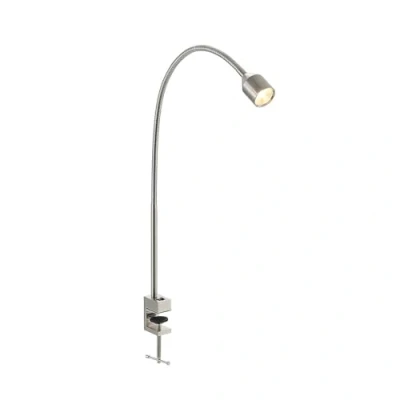 Imagen de LED lámpara de pinza &#039;Hanilo&#039; (Moderno) en Gris hecho Aluminio e.o. para Salón &amp; Comedor (1 llama,) Lindby mesa, lectura