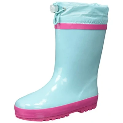 Imagen de Playshoes Botas de Goma Forradas, lluvia Unisex niños, Turquesa/Rosa, 24/25 EU
