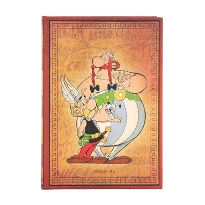 Imagen de Paperblanks Agenda 18 Meses 2025, Astérix y Obélix, Midi, Apaisado, Cierre con Banda Elástica