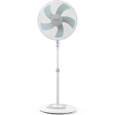 Imagen de Grunkel Ventilador de Pie FAN 165RNG 16&quot; con 3 Velocidades, Altura Regulable Base en Forma Redonda 40cm Diámetro 50W Blanco