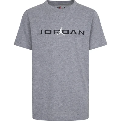 Imagen de Jordan AIR Stretch CREW TEE Unisex Camiseta estampada para niños, Talla: 10 12a, Carbon heather