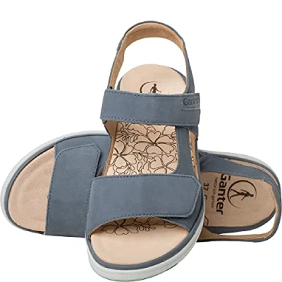 Imagen de Ganter Gina g Sandalias con Cuña para Mujer , Azul (Jeans) 44 EU