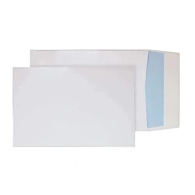 Imagen de Purely Packaging Sobres autoadhesivos con refuerzo (B4, 352 x 250 25 mm, 125 unidades), color blanco