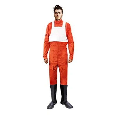 Imagen de OEM X Wing Rebel Fighter Pilot Orange Jumpsuit + White Flak Vest Traje de Star Wars (L)