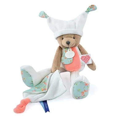 Imagen de Doudou et Compagnie Les Petit Futés DC4060 Peluche de Oso Blanco (35 cm), Color