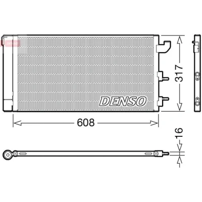 Imagen de DENSO DCN09144 Condensador con secador R 134 a FIAT: Panda II Hatchback