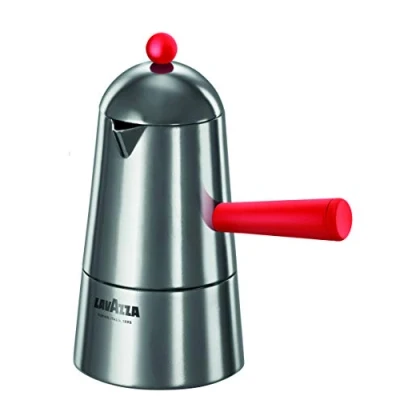 Imagen de ILSA Pop Carmencita, Cafetera de aluminio, mango rojo, 3 tazas
