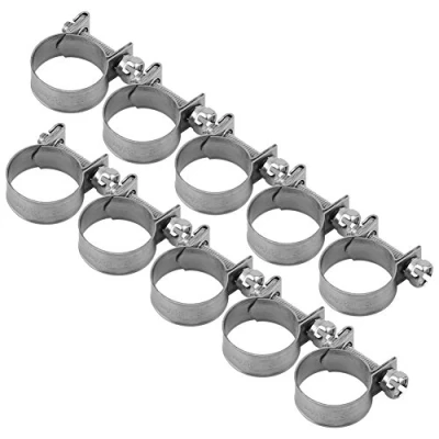 Imagen de 10 abrazaderas para manguera de acero inoxidable 6 mm a 20 mm, tamaño opcional