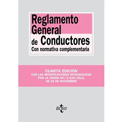 Imagen de Reglamento General de Conductores: Con normativa complementaria (Derecho Biblioteca Textos Legales)