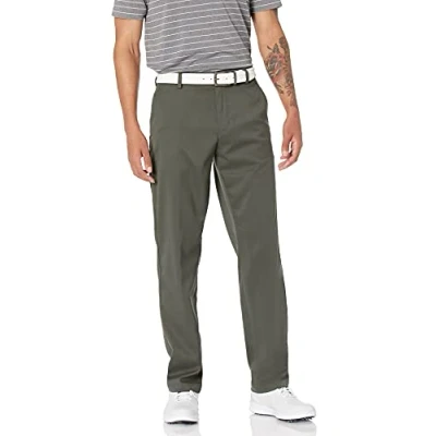 Imagen de Amazon Essentials Pantalón de Golf Elástico Ajuste Clásico (Disponible en Talla Grandes y Largos Especiales) Hombre, Verde Oliva, 34W / 29L