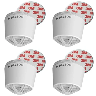 Imagen de SEBSON 4X Detector de Calor Incluye Soporte Magnético, Batería Litio Larga Duración 10 Años, Mini para Cocina/baño, Ø50X43,5mm, GS403