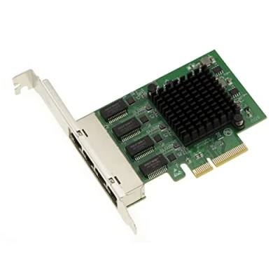 Imagen de KALEA INFORMATIQUE Tarjeta controladora LAN PCIe x4 de 4 Puertos RJ45 Gigabit Ethernet 10 100 1000 Mbps con chipset cuádruple Realtek RTL8111H