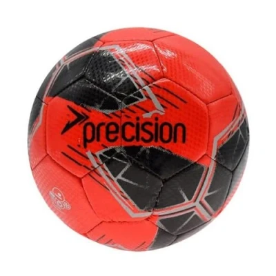 Imagen de Precision Fusion Balón de fútbol Midi Alto Rendimiento, Duradero, Cosido a máquina, Forro EVA 2 mm, Ligero, 220 g, Negro, tamaño Oficial Pelota