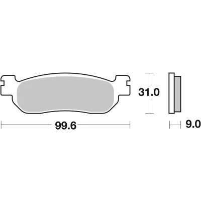 Imagen de BREMBO Sinter Maxi Scooter 07043XS Juego de pastillas freno delante y detrás