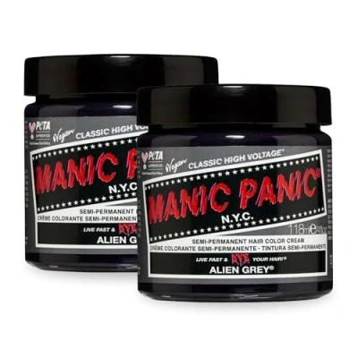 Imagen de Manic Panic Gris Alien, Sin crueldad, Vegano y vibrante 2 x 118ml