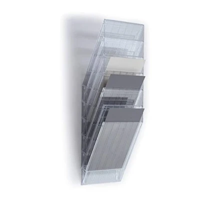 Imagen de Durable 1709760400 Juego de dispensadores folletos Flexiboxx 6 A4, 1 juego, transparente