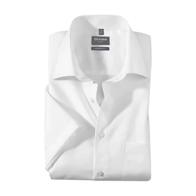 Imagen de OLYMP Camisa casual Negocios manga 3/4 para hombre blanco 42