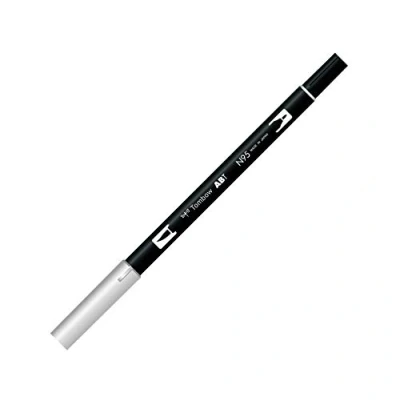 Imagen de Tombow ABT Dual Brush Rotulador Doble Punta Pincel Acuarelable Para Lettering, Dibujo, Pintura, Manga Uso Doméstico y Profesional Color cool grey 1