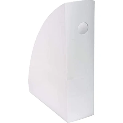 Imagen de Exacompta 18213D Revistero para documentos en formato A4 +, de gran capacidad y estable. 266x82x305mm MAG CUBE Blanco