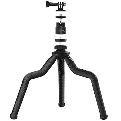 Imagen de Sabrent trípode Flexible Universal con rótula esférica para Montaje en estándar (TP FLTP TBHD)