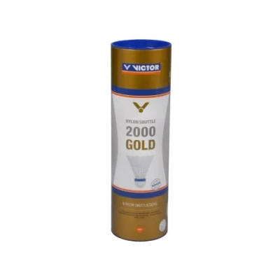 Imagen de VICTOR Nylon Federball Shuttle 2000 6 unidades, Multicolor (Blanco/Azul)