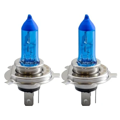Imagen de Simoni Racing Set lamparas Halógeno &#039;Blue Ice Racing&#039; H19 (PU43T 3) (4200K) 12V/60 55W, de 2 Piezas ECE R37