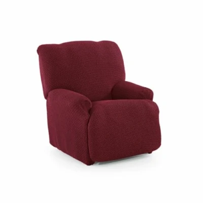 Imagen de SOFASKINS® Funda para Sillon Relax reclinable, súper elástica, Sofa con diseño Exclusivo, Transpirable y Duradera, sofá fácil de Colocar. Medida 70 90Cm. Color Burdeos