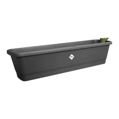 Imagen de Elho Noa Balcony Trough XL Jardinera Negro Balcónexterior L 20 x A 78 A17.8 cm