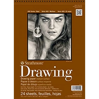 Imagen de Medio di Strathmore Paper Pad 8 &quot;X 10&quot; 80Lb 24 fogli disegno