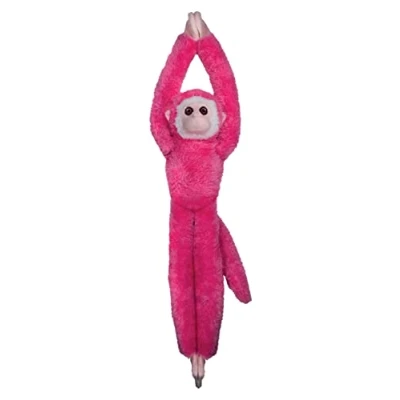 Imagen de Deluxebase EcoBuddiez Tree Huggers Mono Ardilla Rosa Peluche Colgante Pequeño de 55 cm Elaborado con Botellas Plástico Recicladas. Este tierno niños.