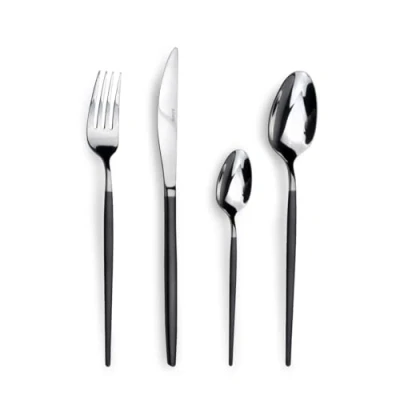 Imagen de Amefa Soprano Negro Cubertería 24 piezas