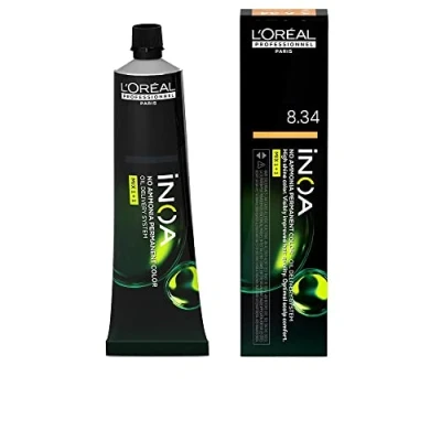Imagen de inoa color 8.34 rubio claro dorado cobrizo 60 gr, Loreal