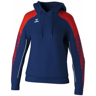Imagen de Erima Sudadera con Capucha EVO Star (1072426) Mujer, New Navy/Rojo, 36