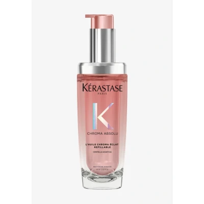 Imagen de Kérastase Chroma Absolu, Aceite Capilar Reparador Sin Aclarado, Aporta Brillo y Preserva el Color, Para Pelo Coloreado Sensibilizado y/o Dañado, Recargable, 75 ml
