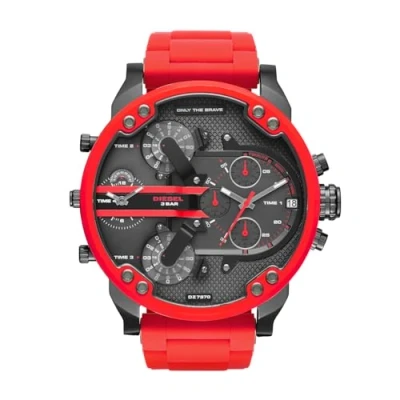 Imagen de Diesel Reloj Analogico para Hombre de Cuarzo con Correa en Acero Inoxidable &amp; Silicona DZ7370