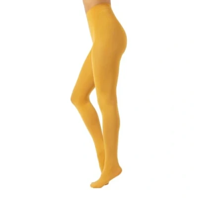 Imagen de CALZITALY Medias De Invierno Pantys Tupidos Colores 80 Den S, M, L, XL, XXL, 3XL,4XL Calcetería Italiana (XXL, Sunflower)