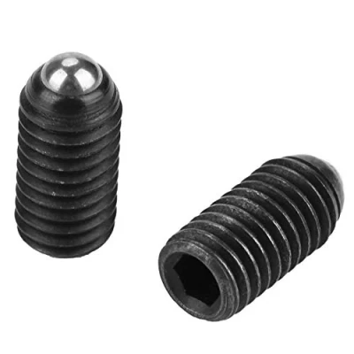 Imagen de 10 unids M8 Hexagonal bola de Émbolos resorte Tornillo rosca Émbolo Fuerza acero al carbono bola(M8*16(10PCS))