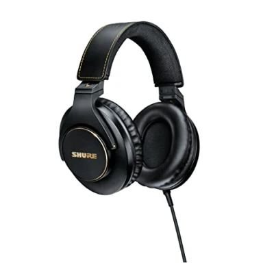 Imagen de Shure SRH840A Auriculares con Cable de oído para Escuchar y monitoreo crítico, Profesionales, Sonido detallado, diseño Ajustable Plegable