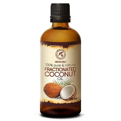 Imagen de Aceite de Coco Fraccionado 100ml Cocos Nucifera Oil Germany 100% Puro y Natural Grandes Beneficios para la Piel Cabello Excelente con Esencial Aromaterapia SPA Baño Masaje