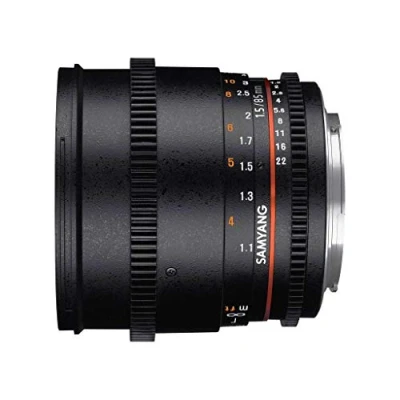 Imagen de Samyang F1313006101 Objetivo para vídeo VDSLR Sony E (Distancia Focal Fija 85mm, Apertura T1.5 22 AS IF UMC II, diámetro Filtro: 72mm), Negro