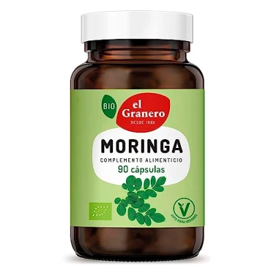 Imagen de el Granero Integral Moringa Bio 90 Cápsulas Elaborado a Base de Hojas en Polvo Ecológica Fortalece Sistema Inmunitario y la Salud Respiratoria