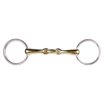 Imagen de Q essentials double jointed loose ring snaffle Argentan