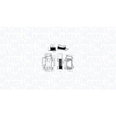 Imagen de MAGNETI MARELLI 350300003900 Radiador de Aceite BMW: 5 Berlina, 3 X3